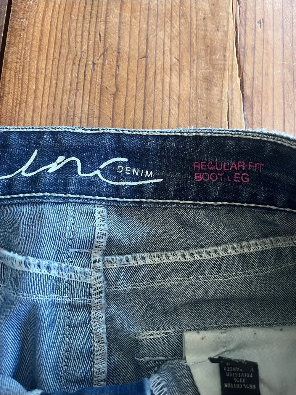 INC‎ International Concepts Blue Boot-Cut Jeans